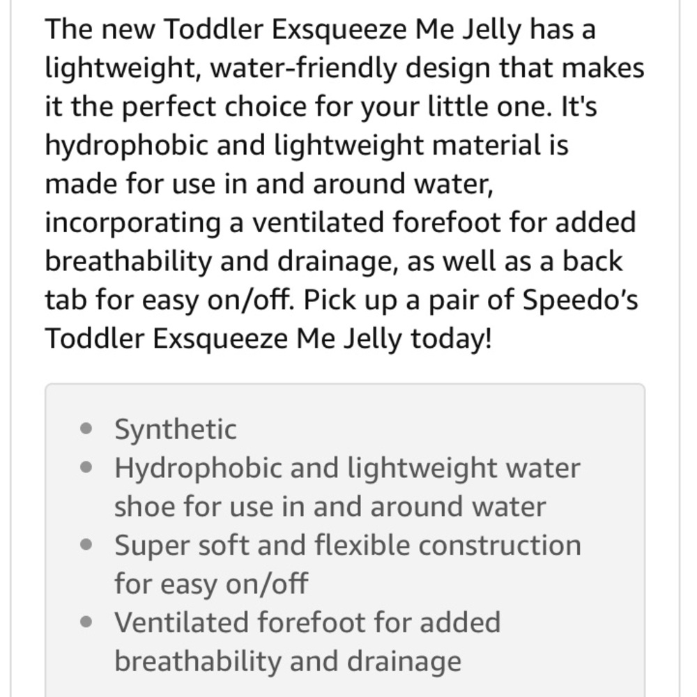 Speedo ‘Exsqueeze Me’ Jelly Glitter Water Shoes - Picture 8 of 8